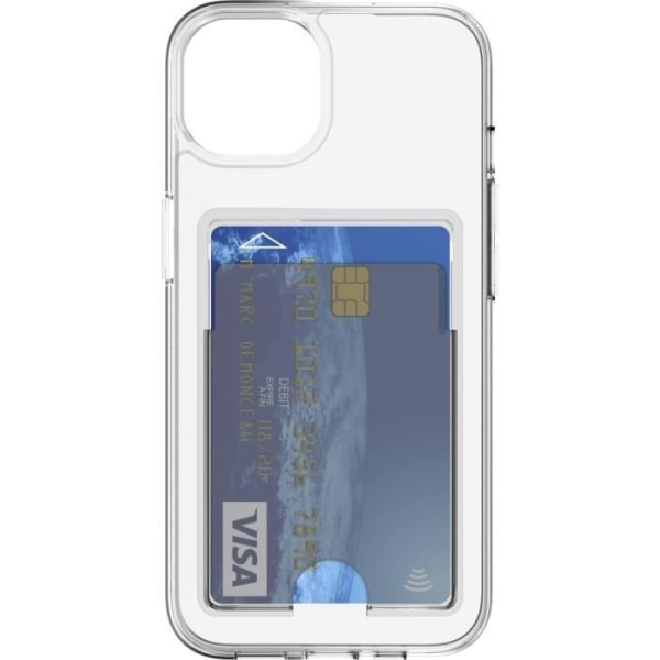 Coque - Bigben - iPhone 14 - Hybride - Transparent - Indbygget kortlommer