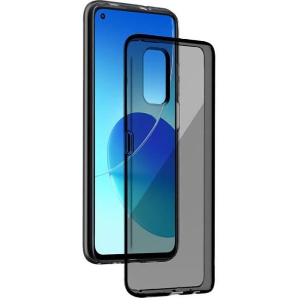 Svart flexibelt Silisoft fodral till Oppo Reno 6 Bigben