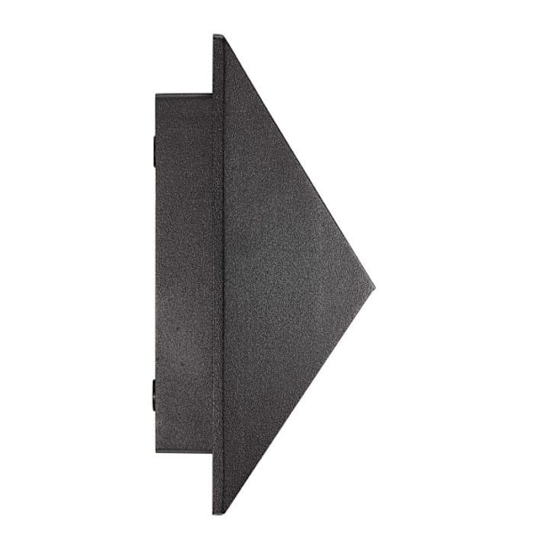 Väggapplikation Nordlux belysning Utomhus PONTIO 27 Vägglampa parallellkoppling möjlig Aluminium Svart H.19 - IP54 Svart