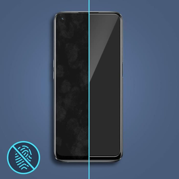 Skyddsglas - Oppo - A74 - Härdat glas 9H - Ultra-tunn - Transparent vit Klar vit