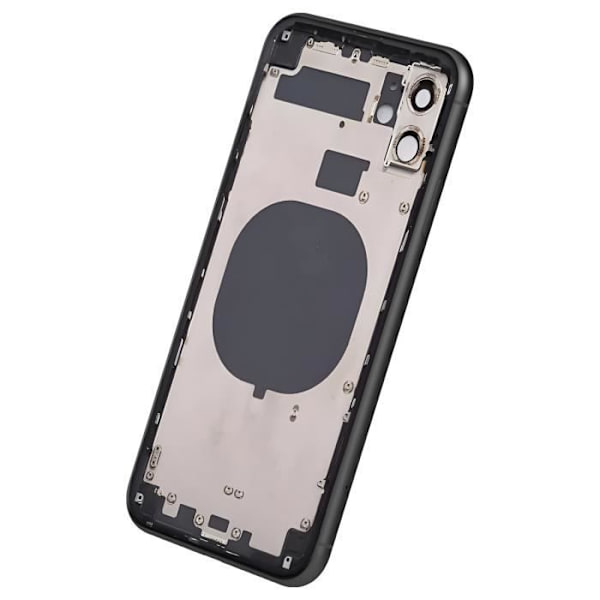iPhone 11 chassis med sort udskiftningsbagrude - AVIZAR - Reparer dit chassis og batteridæksel Svart
