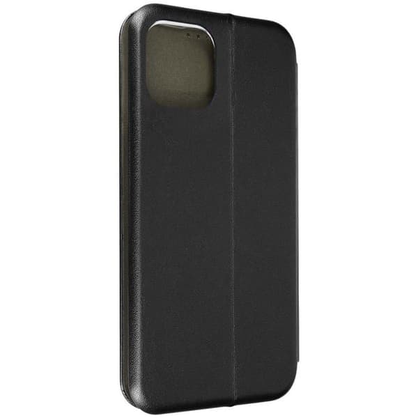 iPhone 14 Cover Flip Card Holder Video Support Sort satin finish Svart