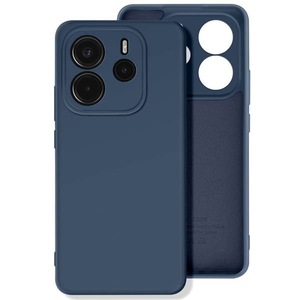 Skal - AVISERA - Xiaomi Redmi Note 14 4G - Semi-rigid - Anti-spår - Mörkblå Blå