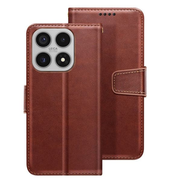 Plånboksfodral för Xiaomi 17 med Fällbar Stödfunktion Brun brun