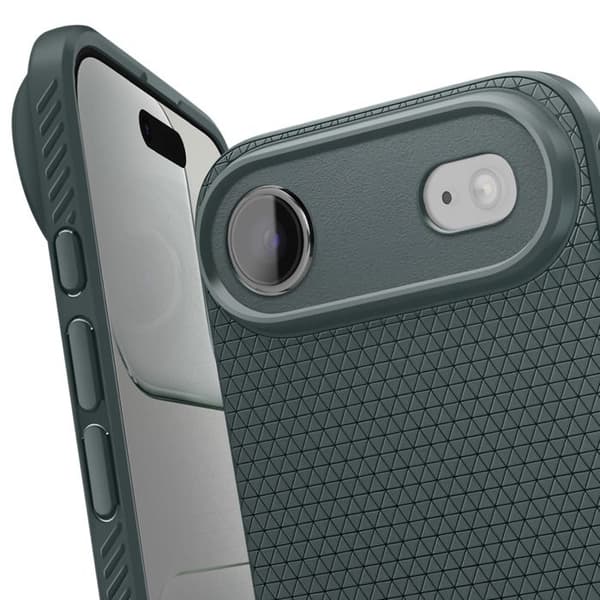 Coque til iPhone Air Model Liquid Air Blød Antiskrid Spigen SGP Mørkegrøn Grön