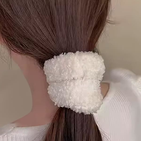 Chouchou - AVISED - Mjuk Chenille - Vit - Bekväm - Chic Vit