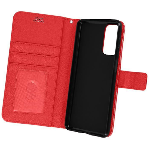 Housse - AVIZAR - Samsung Galaxy M52 5G - Simili læder - Rød - Video stand Röd