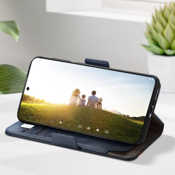 Etui til Xiaomi Redmi Note 13 Pro 5G - AVIZAR - RFID Wallet Video Support - Blå Blå
