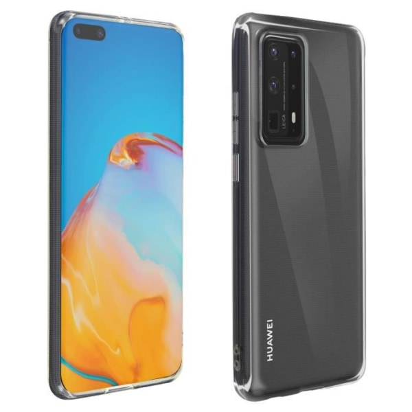 Huawei P40 Pro Case Silikone Fleksibel Modstandsdygtig Ultra Tynd Gennemsigtig Hvid