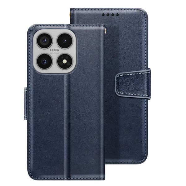 Plånboksfodral för Xiaomi 17 med Fällbar Stödfunktion Mörkblå Blå