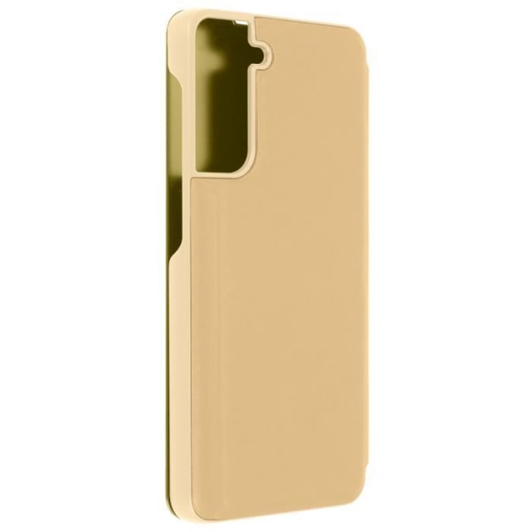 Fodral för Samsung Galaxy S21 Plus Translucent Flip Mirror Support Video Gold
