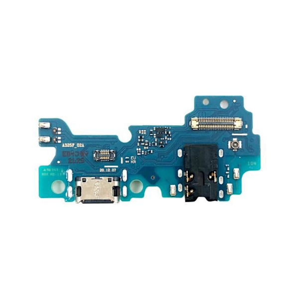 Opladningsstik - Samsung - Galaxy A32 - USB-C - 3,5 mm stik - Sort Svart