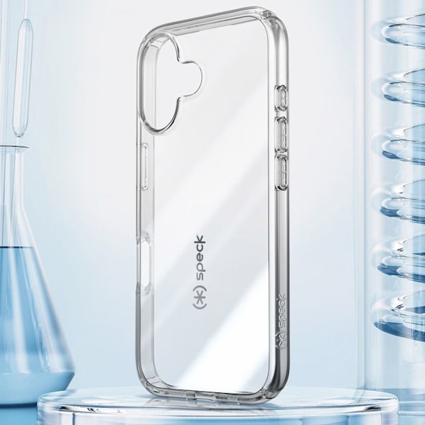 iPhone 16 Plus Kansi Kaksoiskerroksinen Putoamissuoja 2.4m GemShell Speck Läpinäkyvä Vit
