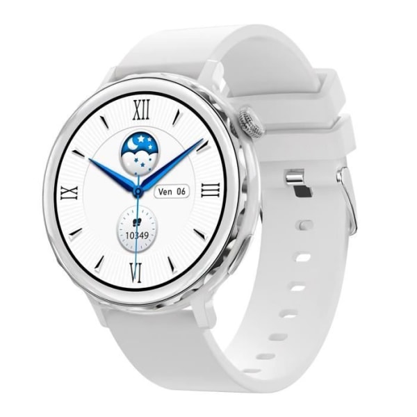 Bluetooth Connected Watch Sundhedsovervågning Opkaldsstyring Musik LinQ Silver Dial Grå