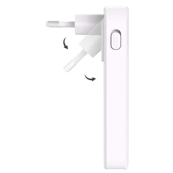Strømadapter - FORCE POWER - Force Power Lite - 65W - USB-A + 2 USB-C - Fleksibel GaN Hvid Vit