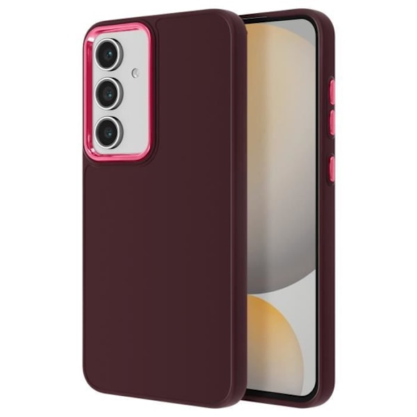 Coque - AVIZAR - Samsung Galaxy S24 FE - Silikone - Metalliseret - Beskyttelse mod stød og ridser Röd