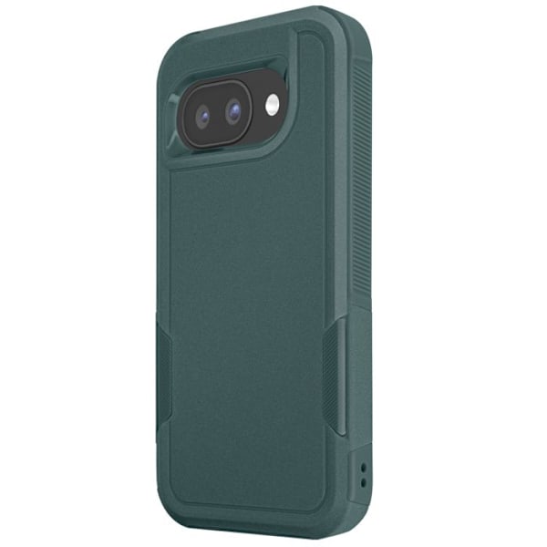 Stötsäker skal för Google Pixel 9a Förstärkt Hård Silikon Kontur Mörk Grön Grön