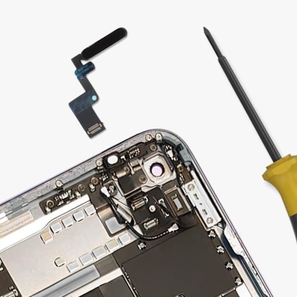 Strömknappskabel för iPad Air 5 (2022) - AVIZAR - Svart - Högkvalitativ ersättningsdel Svart