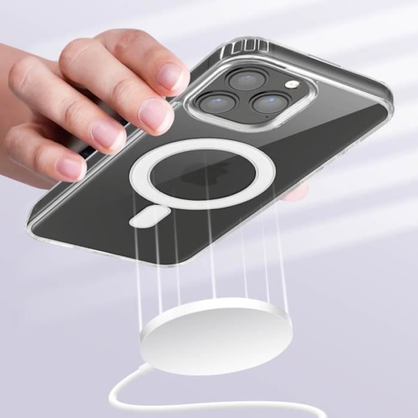 MagSafe-kotelo iPhone 13 Prolle Iskunkestävä, vahvistetut kulmat läpinäkyvä Transparent