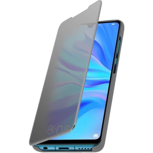 Hus - AVIZAR - Huawei P30 Lite - Spegelfodral - Transparent Lock - Mobilskydd Grå