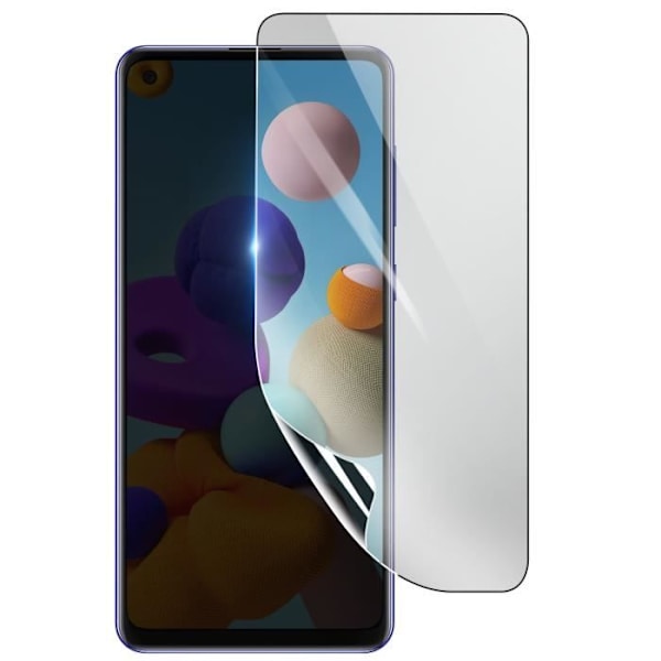 Näytönsuoja - 3MK - Samsung Galaxy A21s - Iskunkestävä Hydrogeeli - Läpinäkyvä - Naarmuuntumaton Transparent