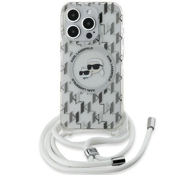 Coque - Karl Lagerfeld - IML Monogram Karl & Choupette - MagSafe - Transparent - iPhone 15 Pro 6.1" Klar