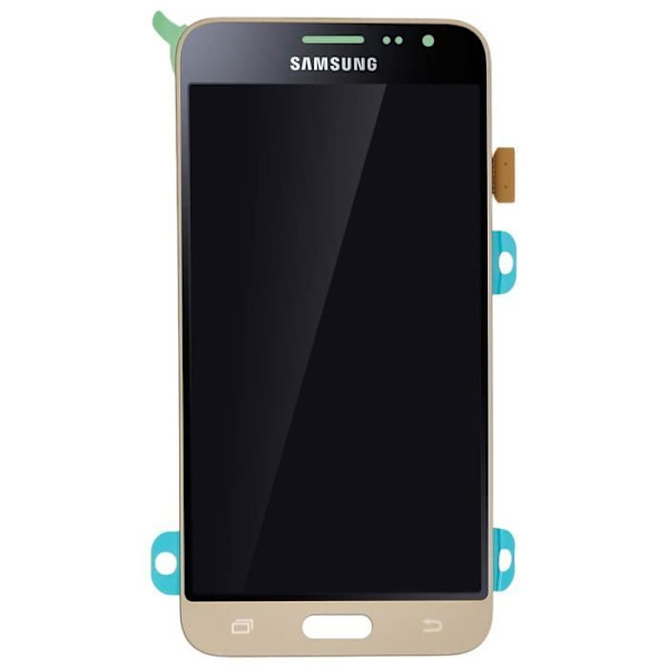 Galaxy J3 LCD-skærm Touch Glas Original Samsung Gold Screen Block