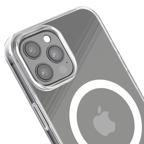 Cover til iPhone 12 Pro Max MagSafe Stødabsorbering Anti-gulning Rhinoshield Transparent Vit