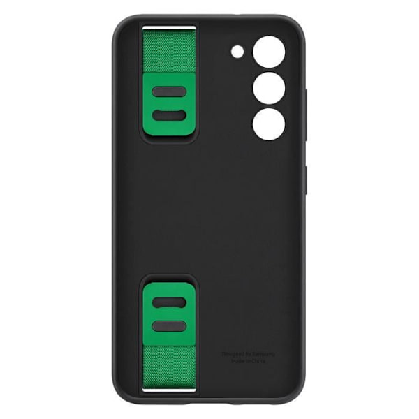 Fodral till Samsung A54 5G Matte Finish Silikon med Original Lanyard Black Svart