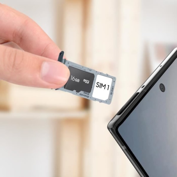 Udskiftning til SIM-kortbakke - Samsung Galaxy Note 10 Plus - Sort - Nano SIM og Micro-SD svart