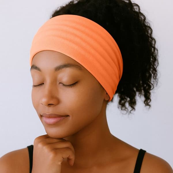 Krydset Bandeau - AVIZAR - Lys Orange - Blødt Bomuld - Behagelig - Elegant Orange