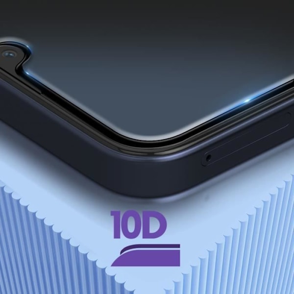 Näytönsuoja - AVIZAR - Samsung Galaxy A15 5G - 9H karkaistu lasi - Ultraohut - 10D viistetyt reunat Svart