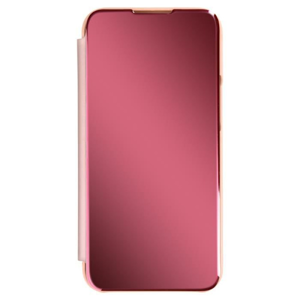 Clear View-fodral iPhone 13 Pro - AVIZAR - Rosa - Spegelflip - Videostöd - Heltäckande skydd Rosa
