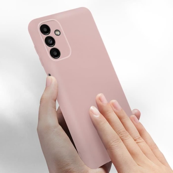 Beskyttelseshætte - AVIZAR - Samsung Galaxy A13 5G - Semi-stiv silikone - Soft-touch finish - Lyserød Rosa