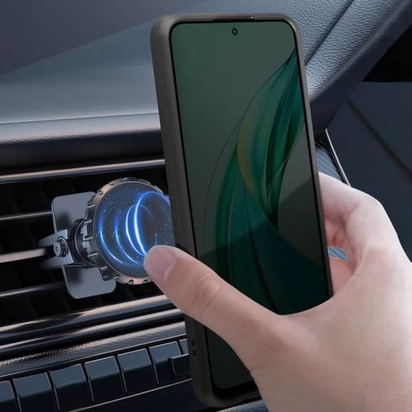 Cover til smartphone - AVIZAR - Honor 90 Smart - Stødabsorberende - Holdering - Sort Svart
