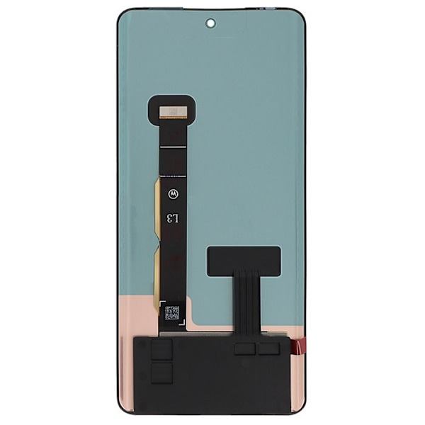 LCD-skärm och pekglas för Motorola Edge 40 Without Frame Relife Svart Svart