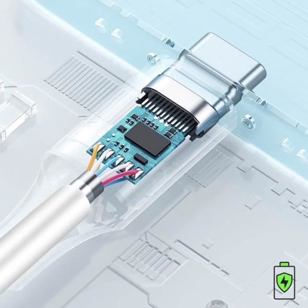 Kabel USB-C till Lightning Power Delivery 18W Synkronisering 1m Belkin Vit