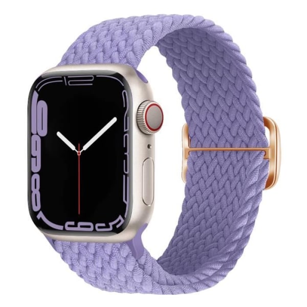 Rem för Apple Watch 41 mm / 40 mm / 38 mm Andas flätad nylon lavendel