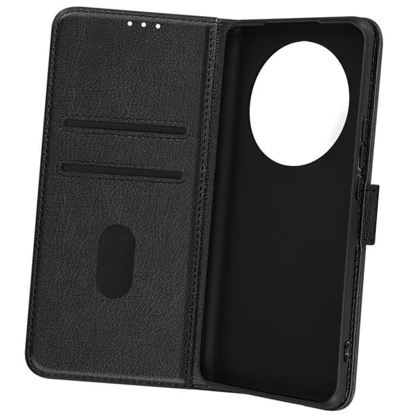 Etui til sort tegnebog og videoholder Sort Svart