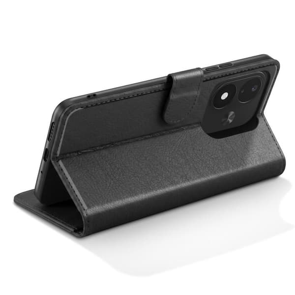 Portemonneeetui til Redmi Note 17 Serie Chesterfield med sort støtte Svart