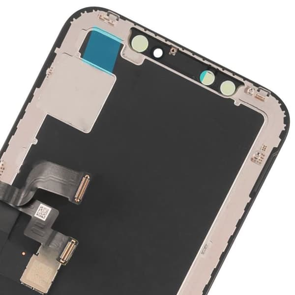 Skärm Soft OLED - AVIZAR - iPhone X - Svart - Flexibelt glas - 73 g Svart