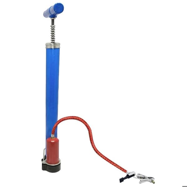 Manuell Mini Luftpump för Cykel 120 PSI Multi Ventil Blå Blå