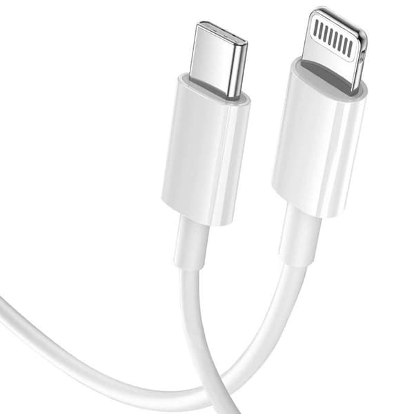 USB-C - Lightning - GRAB 'N GO - 2m - Nopea Lataus - Synkronointi - Valkoinen Vit