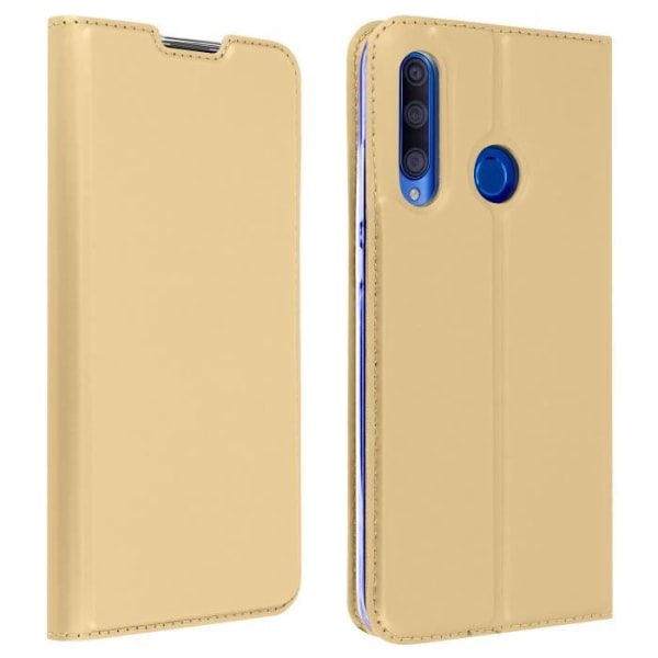 Honor 20 Lite Folio Cover Card Opbevaringsfunktion Support Guld Gul