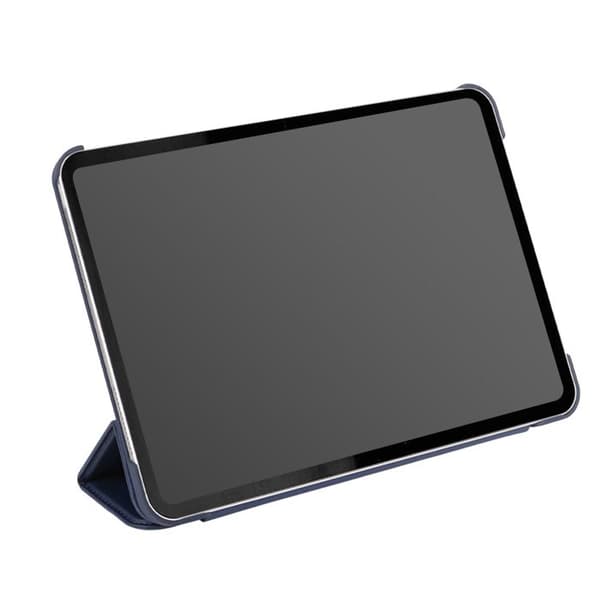 Fodral för iPad Pro 11 tum 2025 Ställfunktion med Magnetisk Tri-Fold Lock Decoded Marinblå Blå