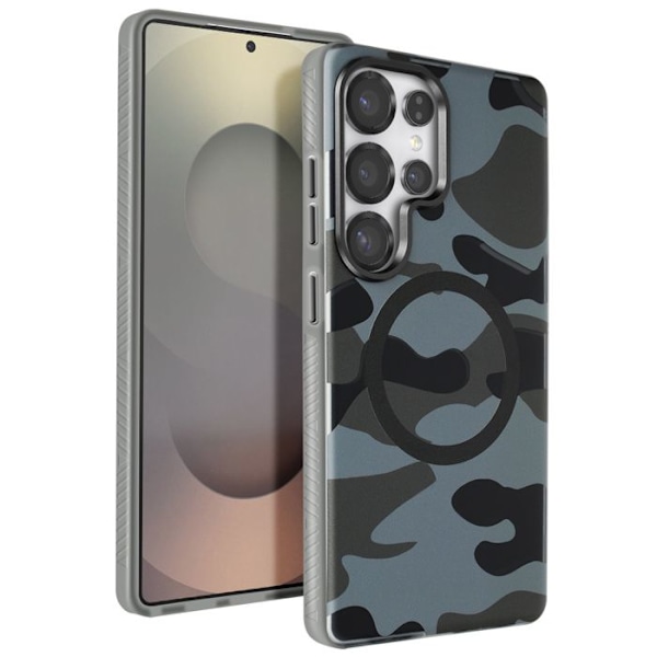 Coque MagSafe för Samsung Galaxy S25 Ultra F-Protect Forcell Camouflage Grön