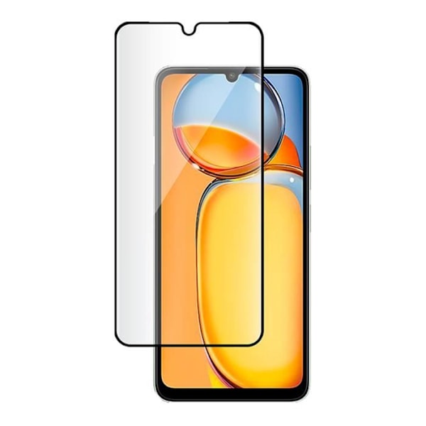 Skærmbeskyttelse til Xiaomi Redmi 14C 4G / 5G i hærdet glas 2.5D 9H BigBen Sort transparent Transparent