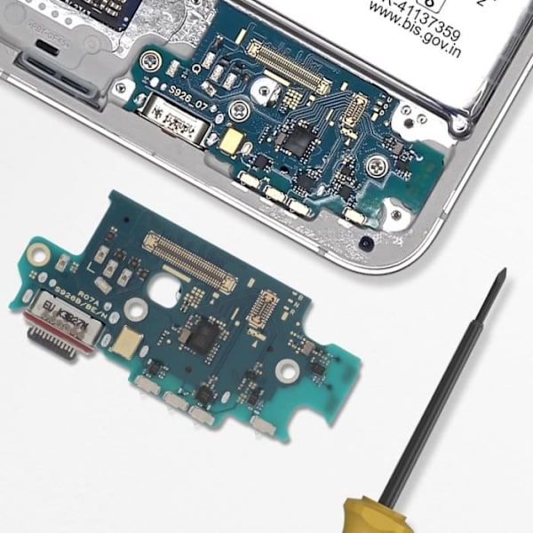 USB-C latausliitin Samsung Galaxy S24 Plus mikrofonilla Samsung Black Svart