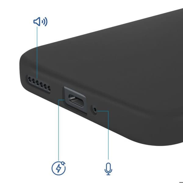 Coque Soft-Touch til Redmi Note 15 Pro 5G i Sort Anti-Skrid Silikone Svart