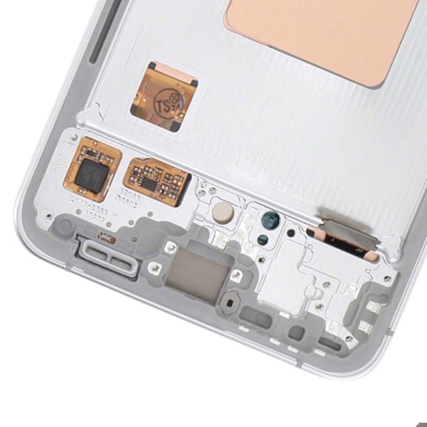 Skärm för Samsung S24 FE LCD + Taktile Glas + Original Samsung Chassi Grå Grå
